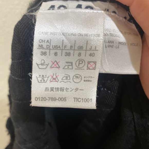 Weekend max mara black pleated wool skirt - Picture 7 of 9